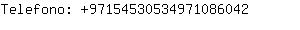 Telefono: 9715453053497108....