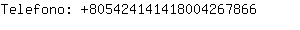 Telefono: 80542414141800426....