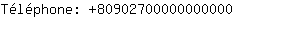 Tlphone: 8090270000000....