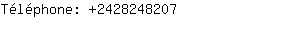 Téléphone: 242824....
