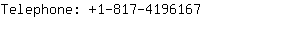 Telephone: 1-817-419....