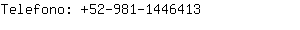 Telefono: 52-981-144....