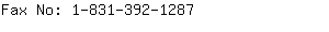 Fax No: 1-831-392-....