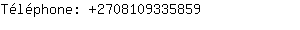 Téléphone: 270810933....