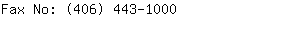 Fax No: (406) 443-....