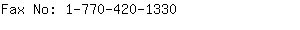 Fax No: 1-770-420-....