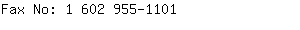 Fax No: 1 602 955-....