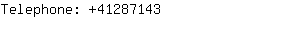 Telephone: 4128....