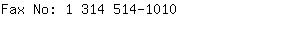 Fax No: 1 314 514-....