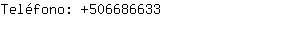 Teléfono: 50668....