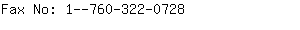 Fax No: 1--760-322-....