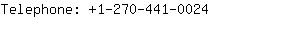 Telephone: 1-270-441-....