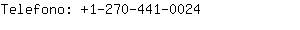 Telefono: 1-270-441-....