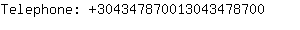 Telephone: 30434787001304347....