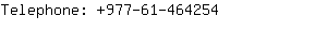 Telephone: 977-61-46....