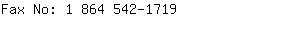 Fax No: 1 864 542-....