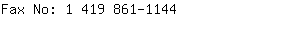 Fax No: 1 419 861-....