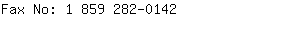 Fax No: 1 859 282-....
