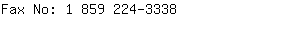 Fax No: 1 859 224-....