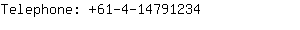 Telephone: 61-4-1479....