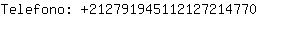 Telefono: 21279194511212721....