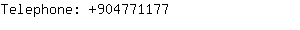 Telephone: 90477....