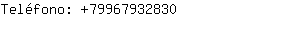 Teléfono: 7996793....