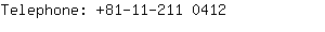 Telephone: 81-11-211 ....