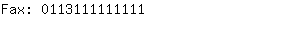 Fax: 011311111....