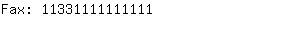 Fax: 1133111111....