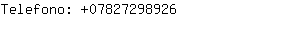Telefono: 0782729....