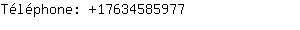 Téléphone: 1763458....