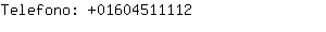 Telefono: 0160451....