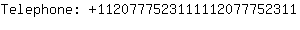 Telephone: 112077752311111207775....