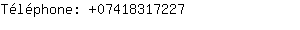 Téléphone: 0741831....