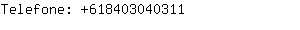 Telefone: 61840304....