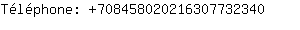 Tlphone: 70845802021630773....