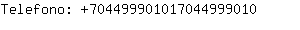 Telefono: 70449990101704499....