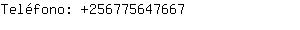Teléfono: 25677564....