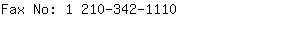 Fax No: 1 210-342-....