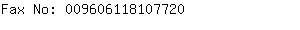 Fax No: 00960611810....