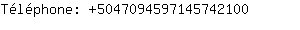 Tlphone: 504709459714574....