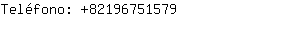 Teléfono: 8219675....