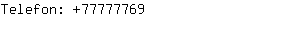 Telefon: 7777....