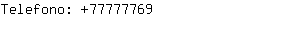 Telefono: 7777....