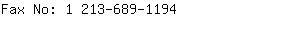 Fax No: 1 213-689-....