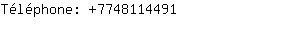 Téléphone: 774811....