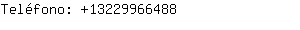 Teléfono: 1322996....