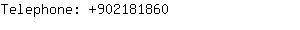 Telephone: 90218....