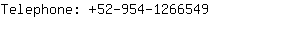 Telephone: 52-954-126....